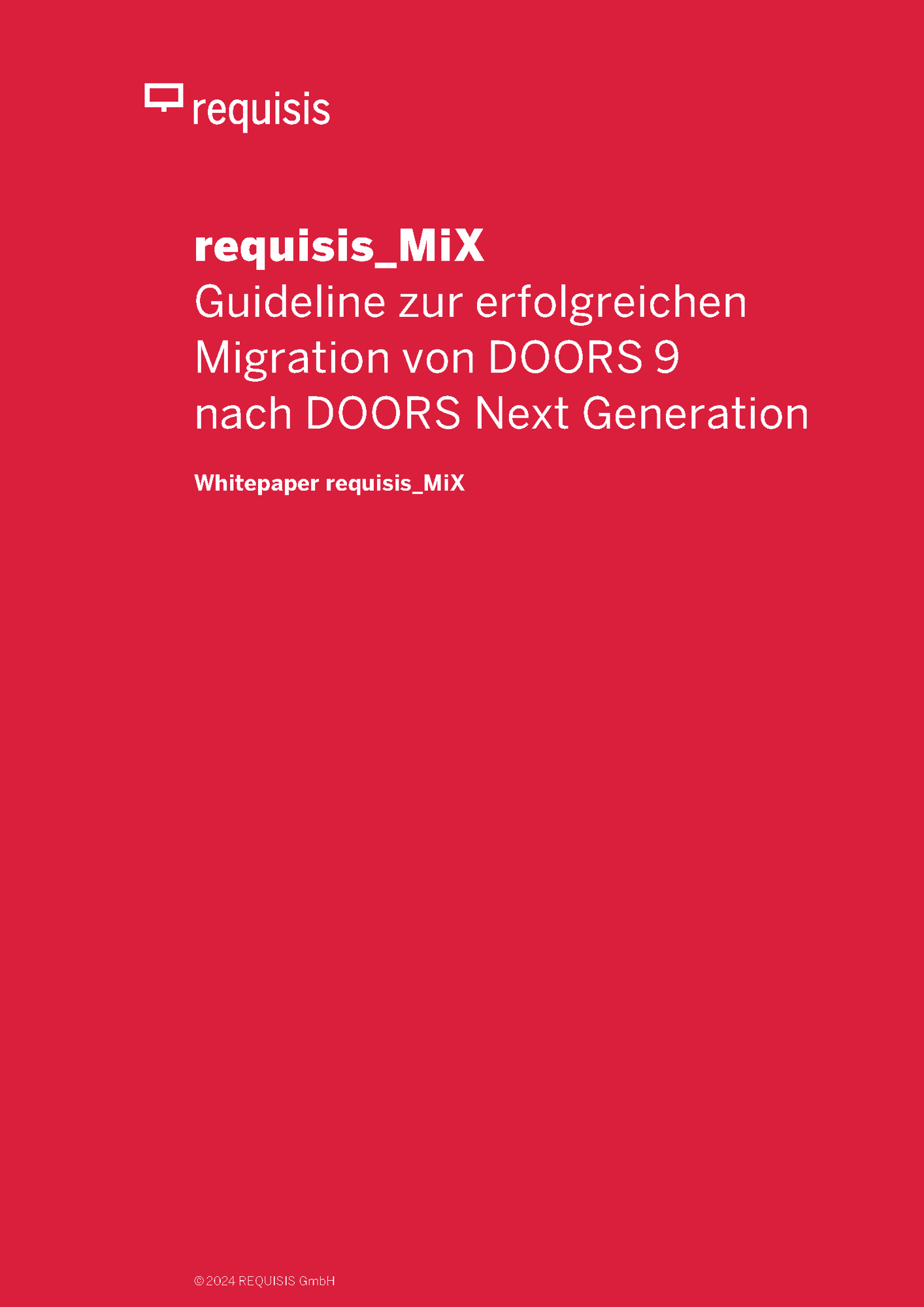 Guideline zur erfolgreichen Migration von DOORS 9 nach DOORS Next Generation