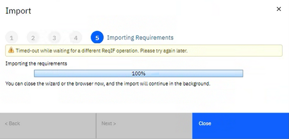 TimeoutErrorDngReqifImport